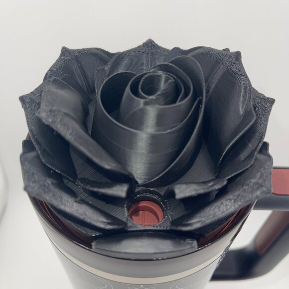 3D Rose Cowboy Hat Tumbler Topper that fit the Barbie x Stanley 80s Western Ken - Picture 7 of 9